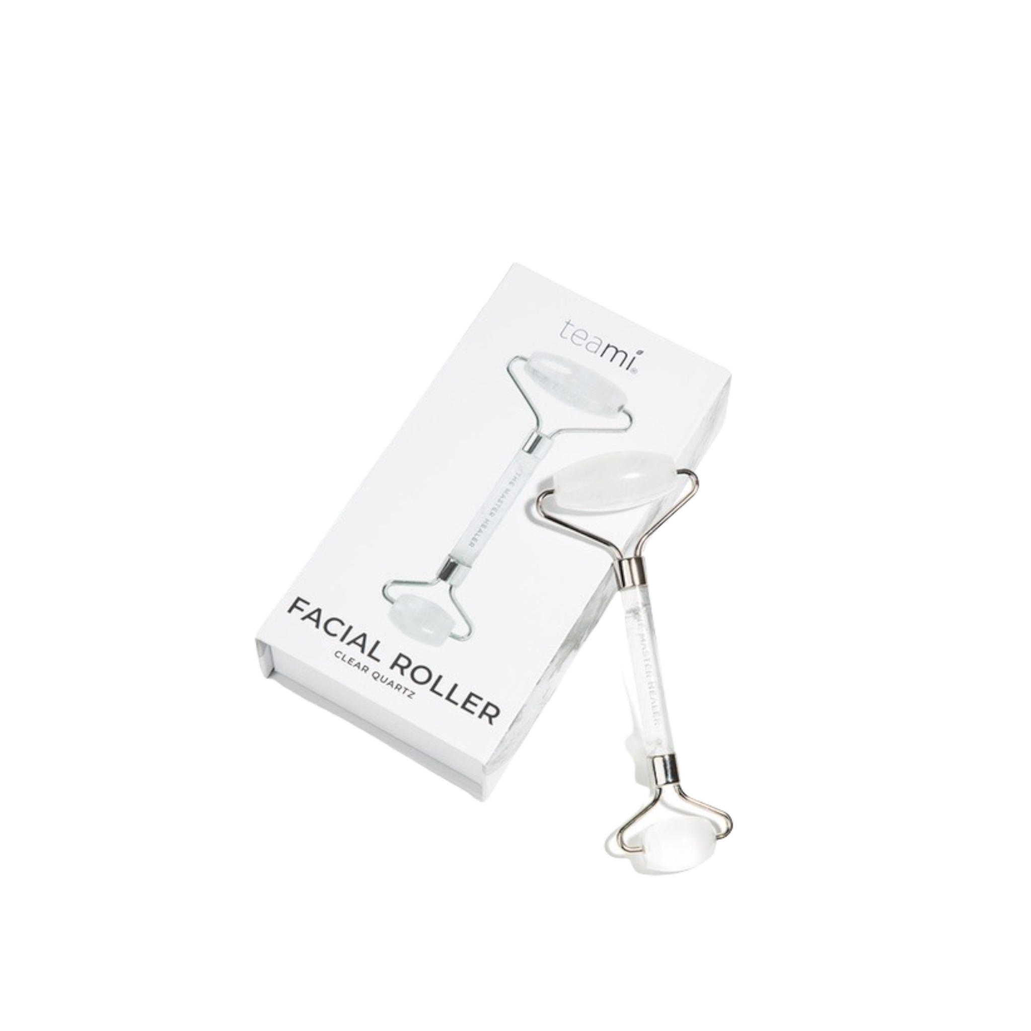 Roller Facial de cuarzo transparente